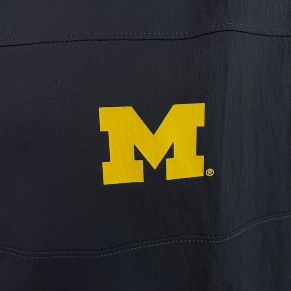 Air Jordan Michigan Wolverines 1/4 Zip Shirt Mens XXL Short Sleeve Jumpman - Picture 3 of 10